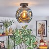 Ripoll ceiling light, globe light blue, 1-light source