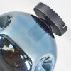 Ripoll ceiling light, globe light blue, 1-light source