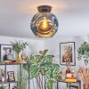 Ripoll ceiling light, globe light blue, 1-light source
