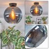 Koyoto ceiling light, globe light 30 cm blue, 1-light source