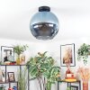 Koyoto ceiling light, globe light 30 cm blue, 1-light source