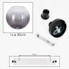 Koyoto ceiling light, globe light 30 cm clear, Smoke-coloured, 1-light source