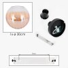 Koyoto ceiling light, globe light 30 cm Amber, clear, 1-light source