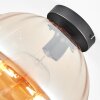 Koyoto ceiling light, globe light 30 cm Amber, clear, 1-light source