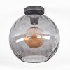 Koyoto ceiling light, globe light 30 cm Smoke-coloured, 1-light source