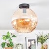 Koyoto ceiling light, globe light 30 cm Amber, 1-light source