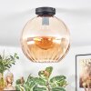 Koyoto ceiling light, globe light 30 cm Amber, 1-light source