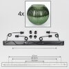 Koyoto hanging light, globe light, pendant light green, 4-light sources