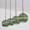 Koyoto hanging light, globe light, pendant light green, 4-light sources