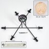 Basto ceiling light, globe light Ecru, 6-light sources