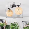 Basto ceiling light, globe light Ecru, 2-light sources