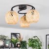 Basto ceiling light, globe light Ecru, 3-light sources