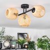 Basto ceiling light, globe light Ecru, 3-light sources