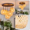 Basto ceiling light, globe light Ecru, 5-light sources
