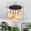 Basto ceiling light, globe light Ecru, 5-light sources