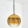 Koyoto hanging light, globe light, pendant light 20 cm gold, clear, 1-light source