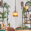 Koyoto hanging light, globe light, pendant light 20 cm Amber, 1-light source
