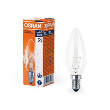 Osram lights E14 11 Watt warm white 50 Lumen