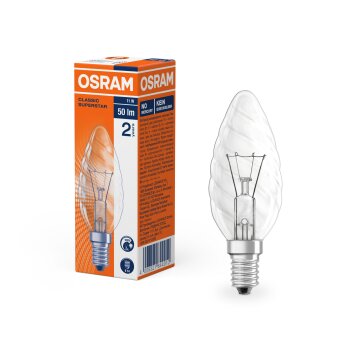 Osram lights E14 11 Watt warm white dimmable 50 Lumen