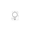 Osram lights E27 LED 4 Watt warm white dimmable 220 Lumen
