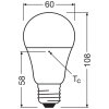 Osram lights E27 LED 8.8 Watt daylight white 806 Lumen
