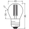 Osram lights E27 2.2 Watt warm white 470 Lumen