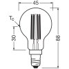 Osram lights E14 3.8 Watt warm white 806 Lumen