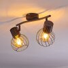 KENIA Ceiling Light grey, black, 2-light sources