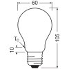 Osram lights E27 3.8 Watt warm white 806 Lumen