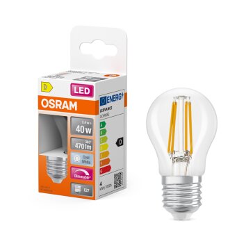 Osram lights E27 3.4 Watt neutral white dimmable 470 Lumen