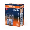Osram lights E14 15 Watt warm white dimmable 85 Lumen
