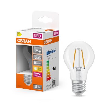 Osram lights E27 LED 2.2 Watt warm white dimmable 250 Lumen