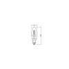 Osram lights E14 LED 2.5 Watt warm white 250 Lumen