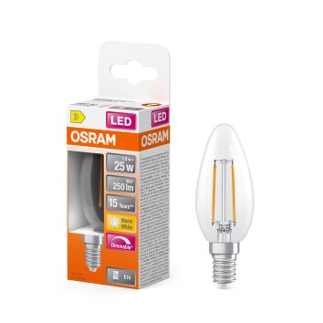 Osram lights E14 LED 2.8 Watt neutral white dimmable 250 Lumen