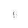 Osram lights E14 LED 4 Watt warm white 470 Lumen