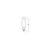 Osram lights E14 LED 2.5 Watt warm white 250 Lumen