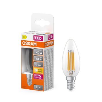 Osram lights E14 LED 5 Watt warm white dimmable 470 Lumen
