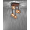 Paul Neuhaus GRETA ceiling light rust-coloured, 5-light sources