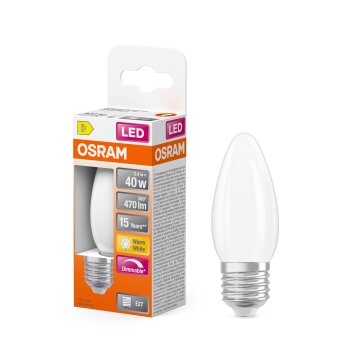 Osram lights E27 LED 4.8 Watt warm white dimmable 470 Lumen