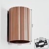 Fonir Up & Down Light, wall light brown, 1-light source