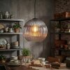 Koyoto hanging light, globe light, pendant light clear, Smoke-coloured, 1-light source
