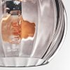 Koyoto ceiling light, globe light Amber, clear, Smoke-coloured, 4-light sources