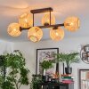 Basto ceiling light, globe light Ecru, 6-light sources