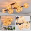 Basto ceiling light, globe light Ecru, 10-light sources