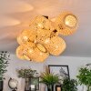 Basto ceiling light, globe light Ecru, 10-light sources