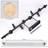Basto ceiling light, globe light Ecru, 10-light sources