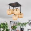 Basto ceiling light, globe light Ecru, 5-light sources