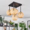 Basto ceiling light, globe light Ecru, 5-light sources
