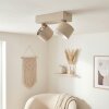 Narel ceiling light LED sand-coloured, 2-light sources