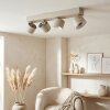 Narel ceiling light LED sand-coloured, 4-light sources